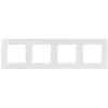 Čtyřnásobný rámeček pro vypínače a zásuvky. bílý LEGRAND NILOE