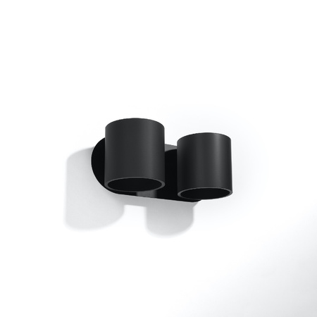 Nástěnné svítidlo LED ORBIS 2xG9 Nástěnné svítidlo horní spodní černé SOLLUX