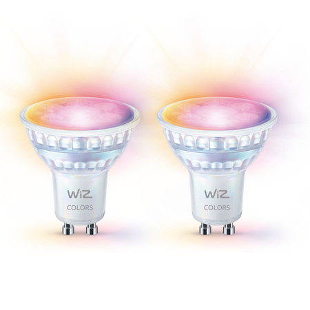2x LED žárovka GU10 PAR16 4,7W = 50W 2200-6500K + RGB SMART WiFi/Bluetooth WiZ