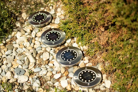 Sada 6x 12x LED SOLAR DOGRUNT LAMP s krytím IP44