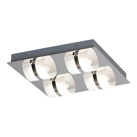 LED stropní svítidlo pro povrchovou montáž do koupelny 20W 1460lm 4000K Chrome IP44 Moderní Tony 5492 Rabalux