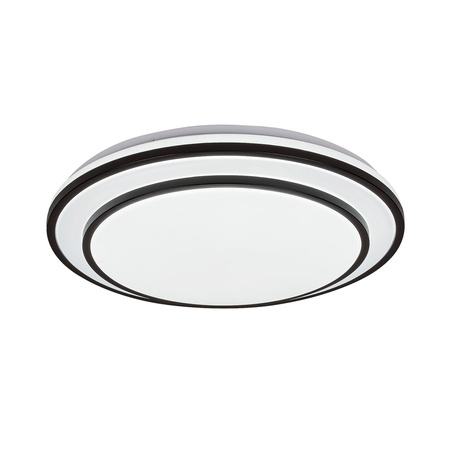 Plafond LED stropní svítidlo Povrchová montáž 40W CCT Stmívatelné Pilotní časovač Černá Minimalistická Lupita Rabalux