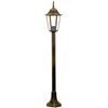LIGURIA-LT Stojací zahradní lampa 1xE27 vysoký sloup 96cm patina - GOLDLUX (Polux)