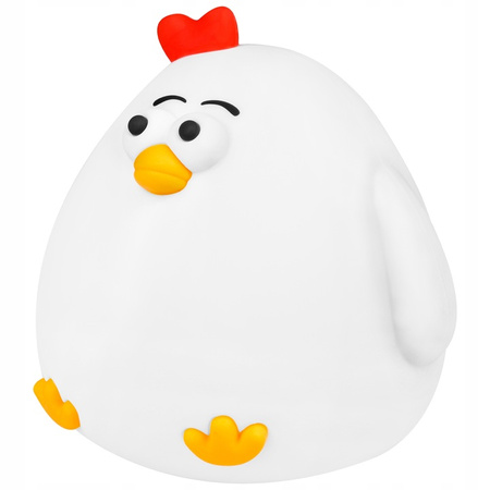 Dětské stolní LED noční světlo 1W 17lm 3000K teplá 360° bílá Chicken Masterled