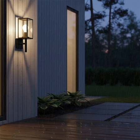 Zahradní nástěnná lampa Malmo Mount E27 grafitová fasádní lampa - GOLDLUX (Polux)