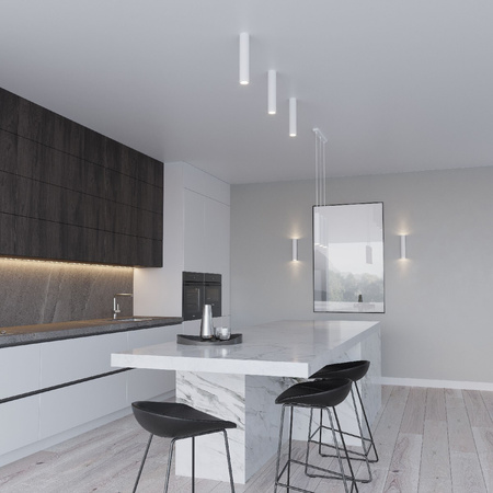 LAGOS 3L 3xGU10 Minimalistické bílé závěsné stropní svítidlo SOLLUX