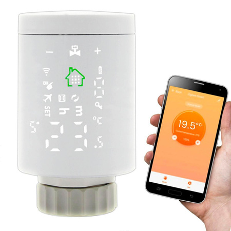 Termostatická hlavice ZigBee termostat TUYA SMART