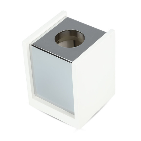 Spot GU10 Square White/Chrome VT-860 V-TAC - 5 let záruka