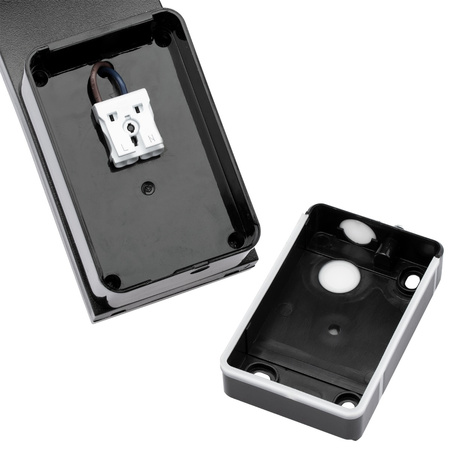 Venkovní zahradní nástěnná lampa LED 10W 4000K IP54 s pohybovým a soumrakovým senzorem