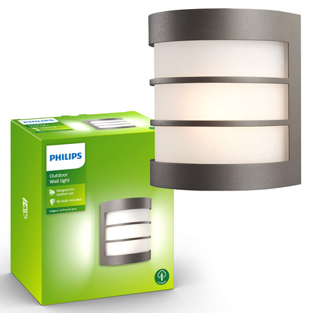 Zahradní lampa LED nástěnná lampa CALGARY myGarden E27 IP44 Antracit PHILIPS