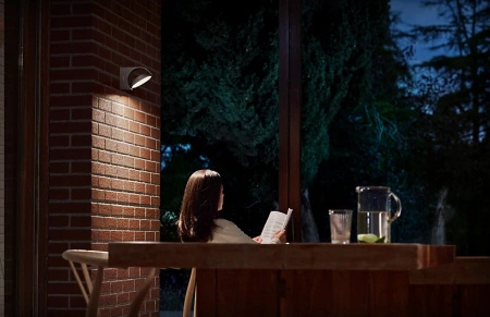 Zahradní lampa LED nástěnná lampa MIMOZA myGarden 7W 4000K IP44 pohyblivá antracitová PHILIPS