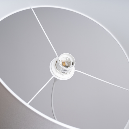 NOVA 40 E27 Bílá minimalistická závěsná lampa SOLLUX