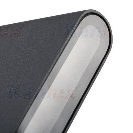 Venkovní svítidlo LED NÁSTĚNNÉ SVÍTIDLO GARTO Graphite 8W 300lm 840 Neutrální bila IP54 Kanlux