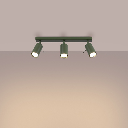 Bodové reflektorové stropní svítidlo Tuba 3x GU10 Olive Ring Bittersweet Shimmer SL.1502 Sollux