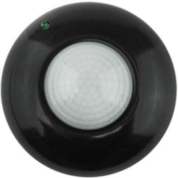 PIR 360° pohybový a soumrakový senzor 6m stropní černý