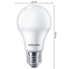 4x LED žárovka E27 A60 10W = 75W 1055lm 4000lK Neutral Milk PHILIPS