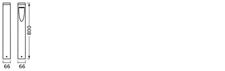 Zahradní tyčová lampa LED stojící svítidlo 7.5 W 3000 K Teplá bílá + RGB IP44 SMART + WiFi Stmívatelné 80 cm Trunk Pathway LEDVANCE