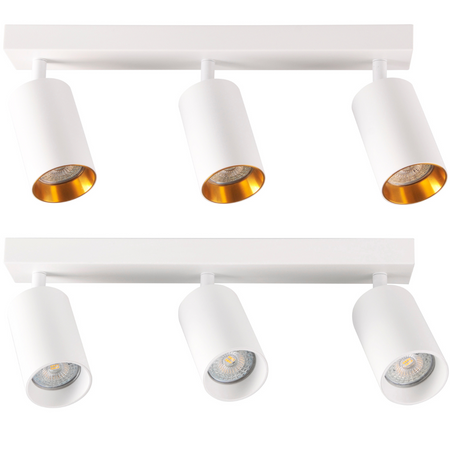 Pásové svítidlo Stropní a nástěnné LED svítidlo 3 x GU10 MARIBEL White GOLDLUX (Polux)