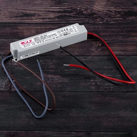 LED ZDROJ 24V 18W 0.75A GPV-18-24 IP67 HERMETICKÝ