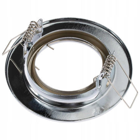 Halogenová Podhledové svítidlo GU10, MR16 Nastavitelná Kulatá Chrom Plech AURELI LUMILED