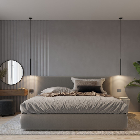 Stropní závěsné svítidlo PASTELO 5P 5xG9 černé Moderní SOLLUX