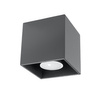 Svítidlo pro povrchovou montáž QUAD G10 Halogen Spot Tuba Cube Antracat SOLLUX