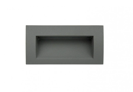 Venkovní vestavné LED fasádní zahradní svítidlo Mur-Led M2031 3W 100lm 3000K Teplá bílá Su-Ma