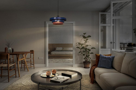 Dekorativní stropní závěsné svítidlo E27 s převisem Modrá růžová Dekor Ledvance