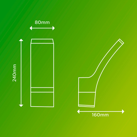 Zahradní nástěnné svítidlo LED SPLAY 3,8W 2700K teplé IP44 antracit PHILIPS