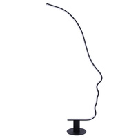 LED stojací lampa 25W 3000lm 4000K Neutral Black Stranger Sanico Goldlux