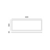 Rámeček pro povrchovou montáž 45 mm pro LED panel 30x60 cm Klik White Kobi