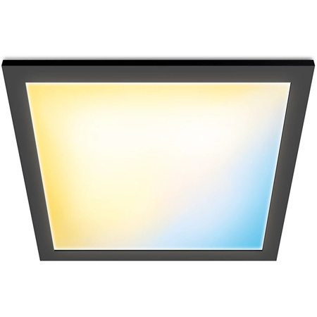 LED povrchový panel 60x60 Stropní světlo CASETON 36W Black SMART WiFi WiZ