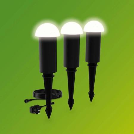 3x LED 30cm venkovní lampa PIPE 1,5W 180lm 2700K Edwina Philips