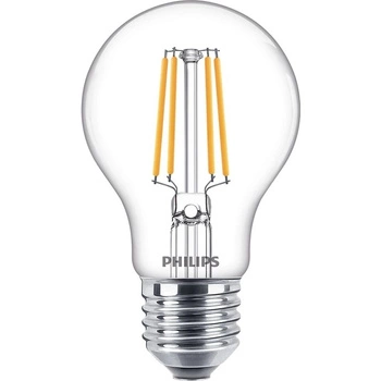 LED žárovka E27 A60 4.3W = 40W 470lm 2700K Teplá bílá vlákno PHILIPS
