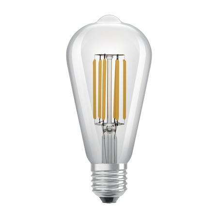 LED žárovka E27 ST64 CL 4W = 60W 840lm 3000K Teplá bílá 360° Filament OSRAM ULTRA EFFICIENT