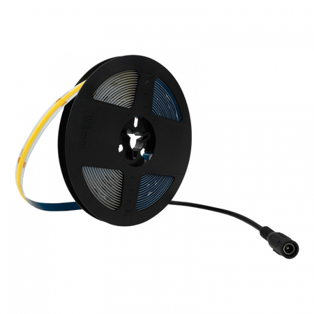LED pásek COB 7W/m 630lm/m 320LED/m 24V 6000K studená bílá IP20 Roll 5m + napájecí zdroj + dálkové ovládání Ecolight