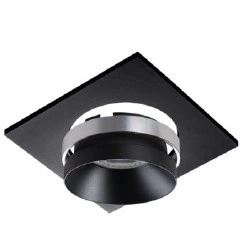 LED GU5.3 GU10 Square Silver Black Simen Kanlux Halogenové bodové svítidlo pro zápustnou montáž