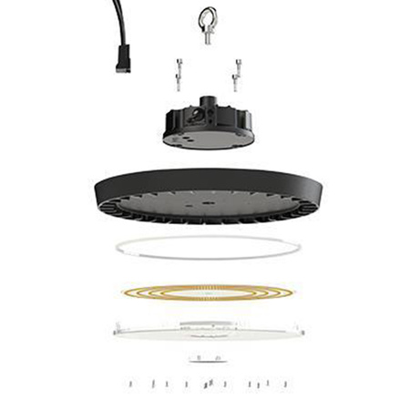 Průmyslová LED závěsná lampa High Bay 200W 22000lm 5000K Stmívatelné IP65