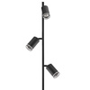 Stojací lampa 3x GU10 PARIS černá Sanico Goldlux