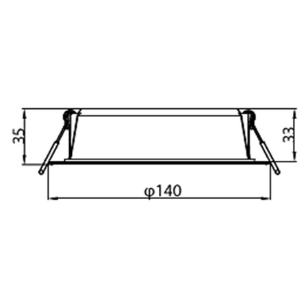 LED panel LED vestavné svítidlo 12,5W 900lm 3000K White Meson Philips