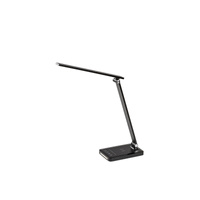 Stolní lampa na noční stolek 5W 190lm 3000-6500K CCT časovač stmívatelný černý moderní Traze Rabalux
