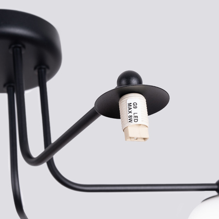 Stropní závěsné svítidlo 5x G9 černá bílá Astral French Sky SL.1663 Sollux