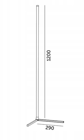 LED stojací lampa Black CCT RGB Aplikace Smart Pilot