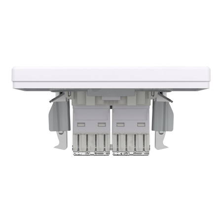 Počítačová zásuvka 2x RJ45 Cat. 6 UTP s rámem Bílá SCHNEIDER ASFORA