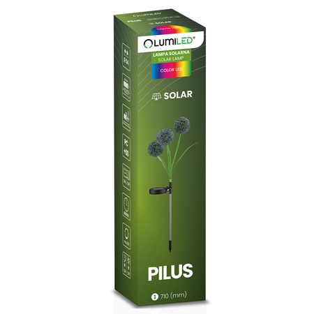 Solární zahradní lampa LED PILUS RGB Driven Dekorativní květina česnek LUMILED