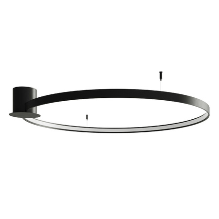 Povrchová montáž RIO LED 70W 4000K Plafond kulatý 110cm černý SOLLUX