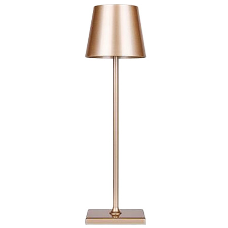 LED stolní lampa 3W 200lm 4000K neutrální bílá dobíjecí školní noční světlo stmívatelná vypínač zlatý Solio Masterled