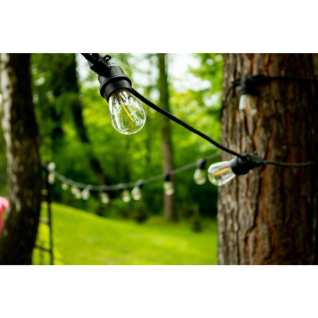 5x Žárovka LED E27, vlákna pro garland ST14 1W = 10W 2700K 100lm Teplá bílá LUMILED