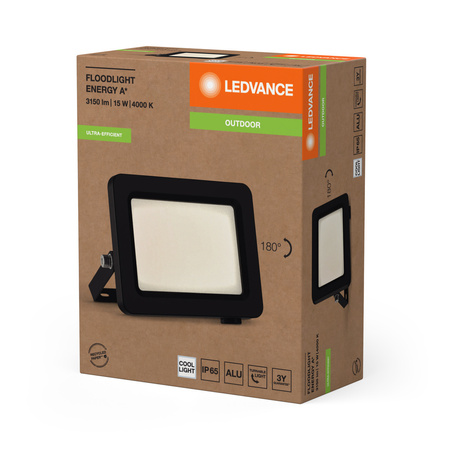 LED reflektor Venkovní reflektor 15W 2600lm 4000K IP65 Černý reflektor Ledvance
