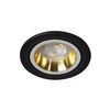 Halogenové bodové svítidlo LED GU5.3 GU10 Round Gold Black Feline Kanlux pro zápustnou montáž